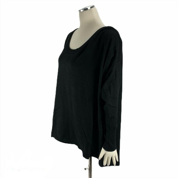 Lane Bryant 22 / 24 Black Pullover Sweater Crewnec - Picture 2 of 5